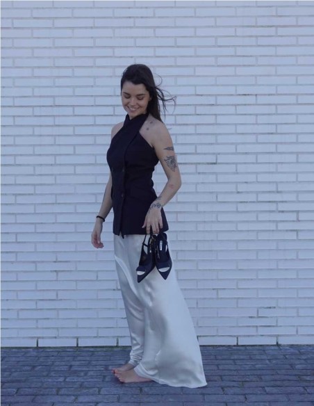 FALDA RASO DE LUMINA