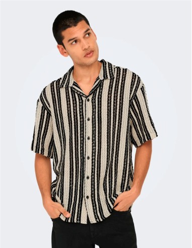 CAMISA CROCHET DE ONLY&SONS