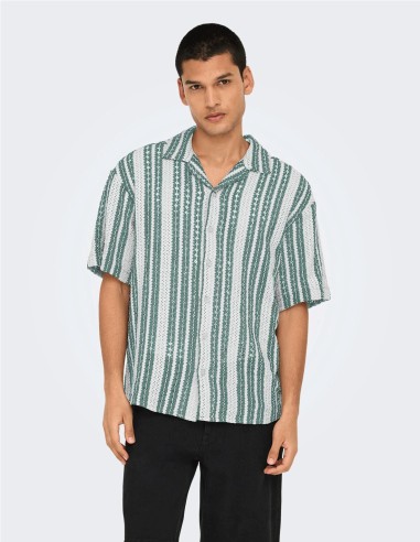 CAMISA CROCHET DE ONLY&SONS
