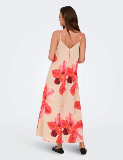 VESTIDO ESTAMPADO ONLY. ROJO 2