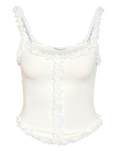 TOP CORSET DE NOISY MAY BLANCO