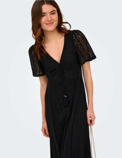 VESTIDO LARGO CROCHET DE ONLY