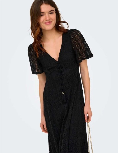 VESTIDO LARGO CROCHET DE ONLY