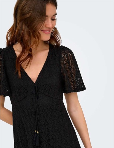 VESTIDO LARGO CROCHET DE ONLY