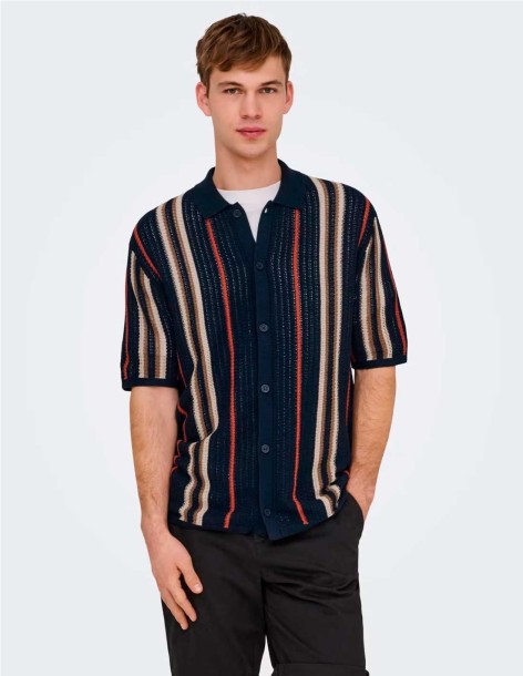 CAMISA CROCHET DE ONLY&SONS