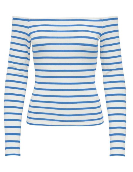 CAMISETA RAYAS MANGA LARGA DE ONLY
