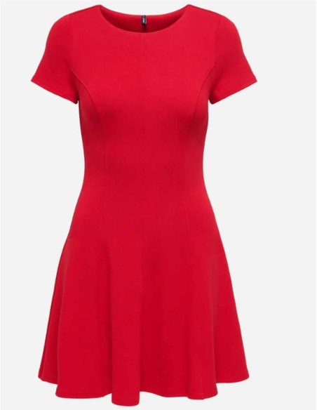 VESTIDO CORTO DE PUNTO ONLY