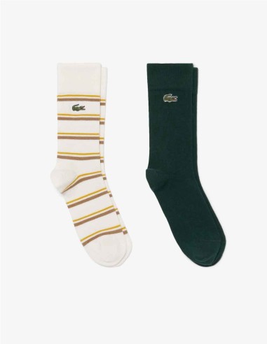 PACK DE CALCETINES LACOSTE BLANCO