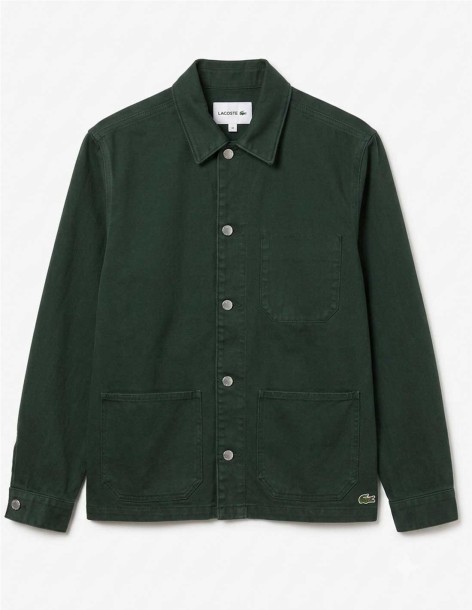 CHAQUETA DENIM VERDE DE LACOSTE