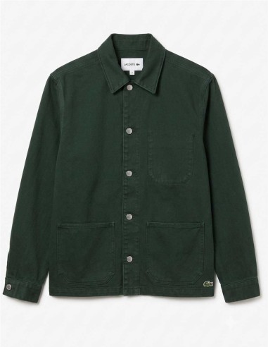 CHAQUETA DENIM VERDE DE LACOSTE