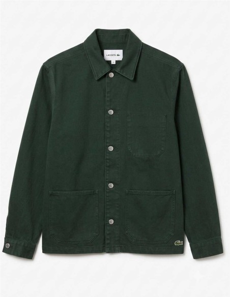 CHAQUETA DENIM VERDE DE LACOSTE