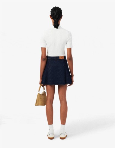 FALDA PLISADA DENIM DE LACOSTE