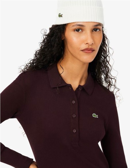 VESTIDO ACANALADO DE LACOSTE