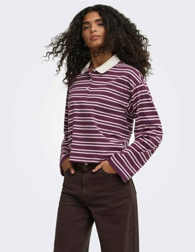 POLO ONLKARY DE ONLY GRANATE